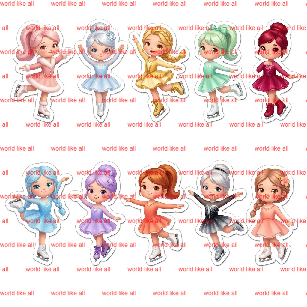 Girls Sticker Mega Bundle | Cute 3D Cartoon Princess Fairy Unicorn Stickers