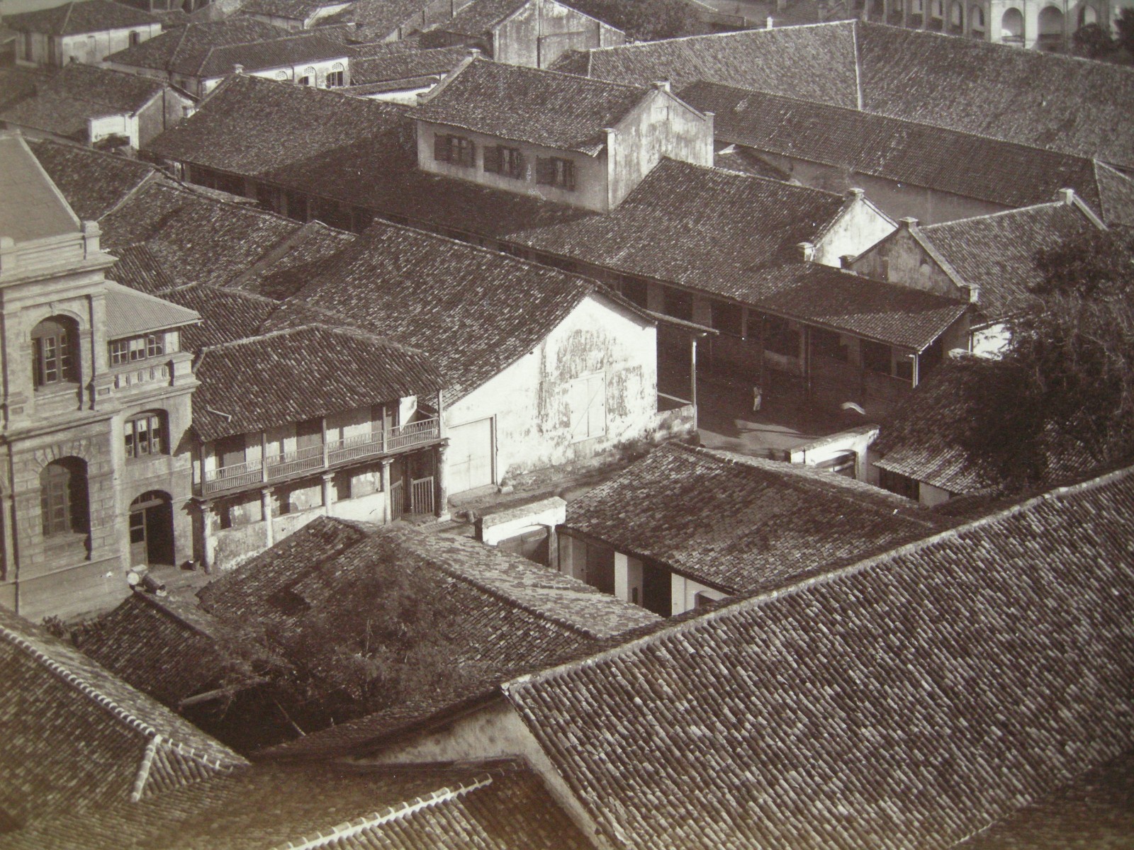 Colombo Sri Lanka Asia View Over City Albumin Print Circa 1880 Vintage