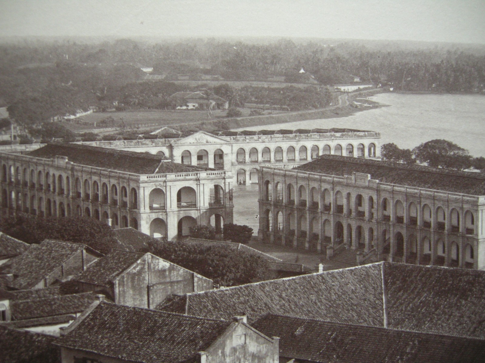 Colombo Sri Lanka Asia View Over City Albumin Print Circa 1880 Vintage