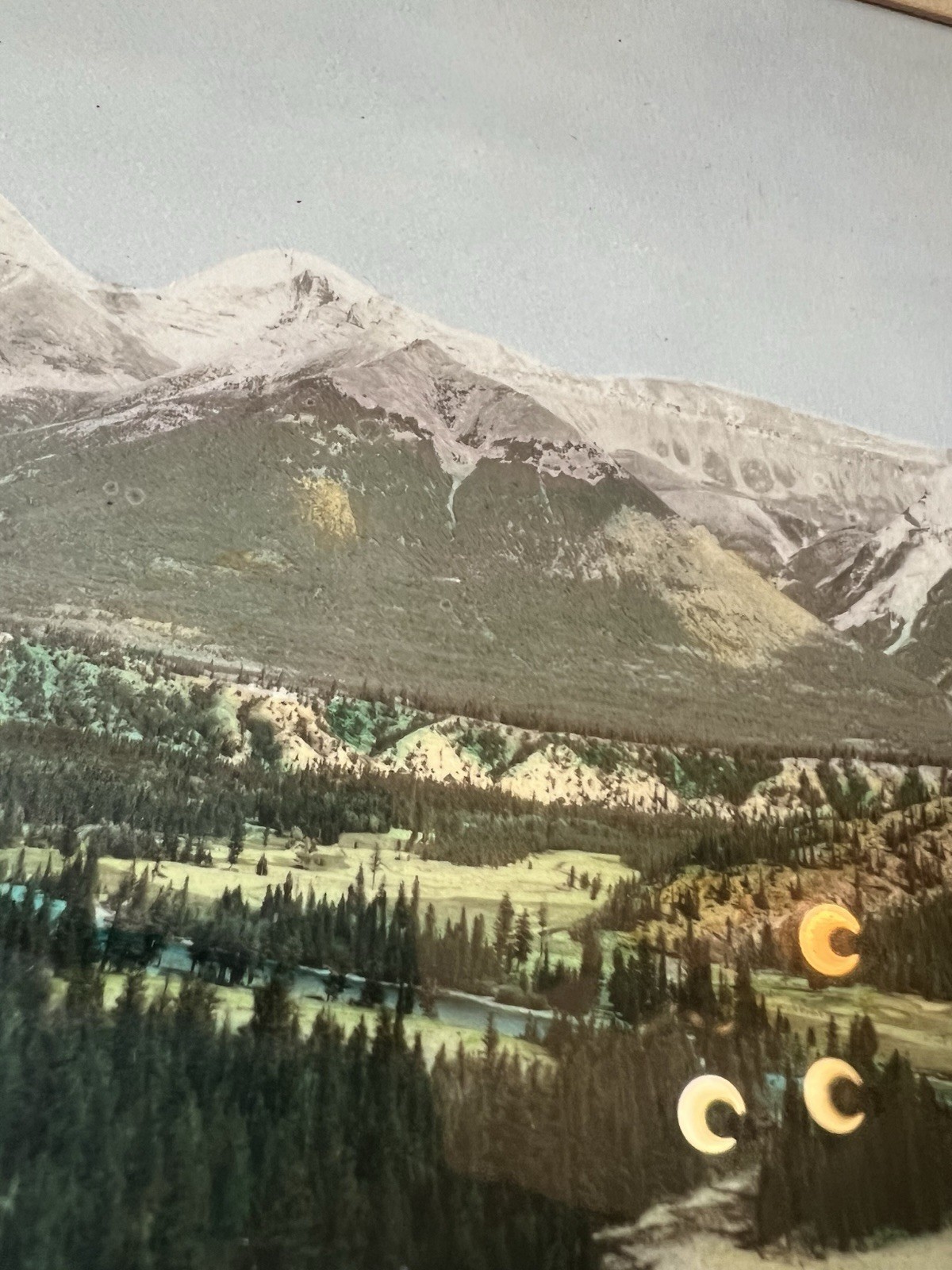 George Noble hand tinted photograph Bow Valley Banff North America