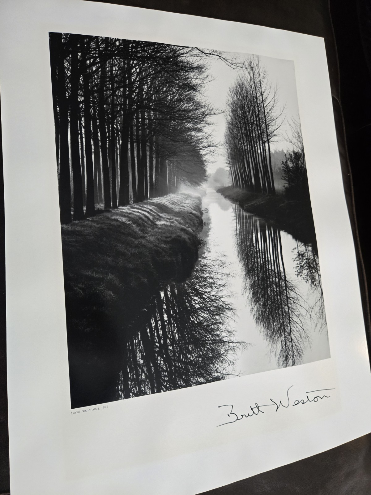 Brett Weston “Canal Netherlands 1971” Photography West Gallery Poster Print