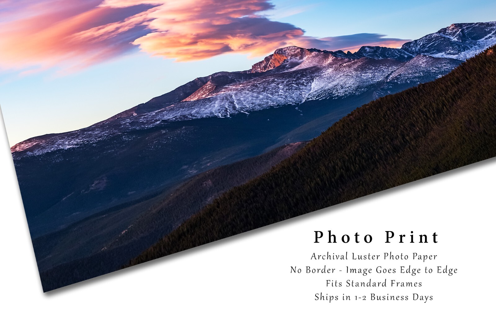 Longs Peak Photo Print | Rocky Mountain Wall Art | Colorado Photography