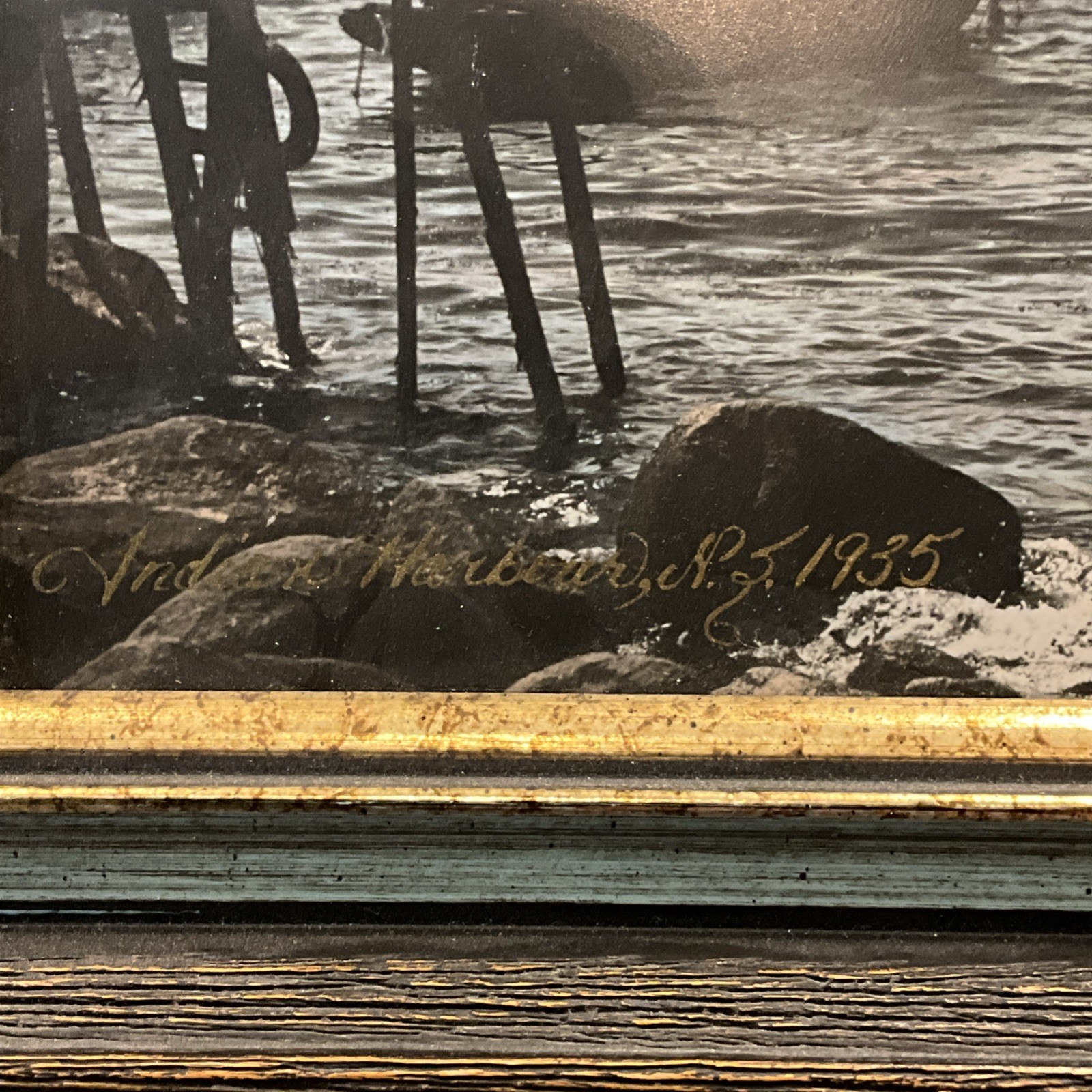 WR MACASKILL NOVA SCOTIA CANADA Indian Harbour 1935 “Lobster” Print Signed