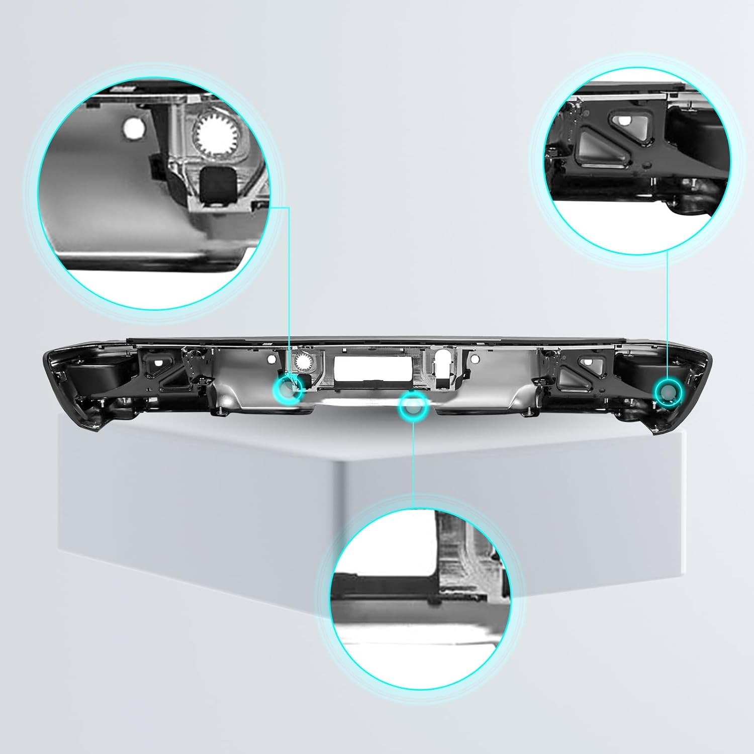 Rear Bumper for 2014-2018 Chevy Silverado GMC Sierra 1500 Pickup | Fleetside Bac
