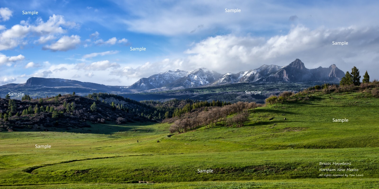 Brazos Mountains Northern New Mexico Landscape Photo Poster Print NM01