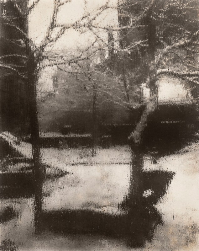 1940/80 Original JOSEF SUDEK Silver Gelatin Photo Winter Snow Studio Window View