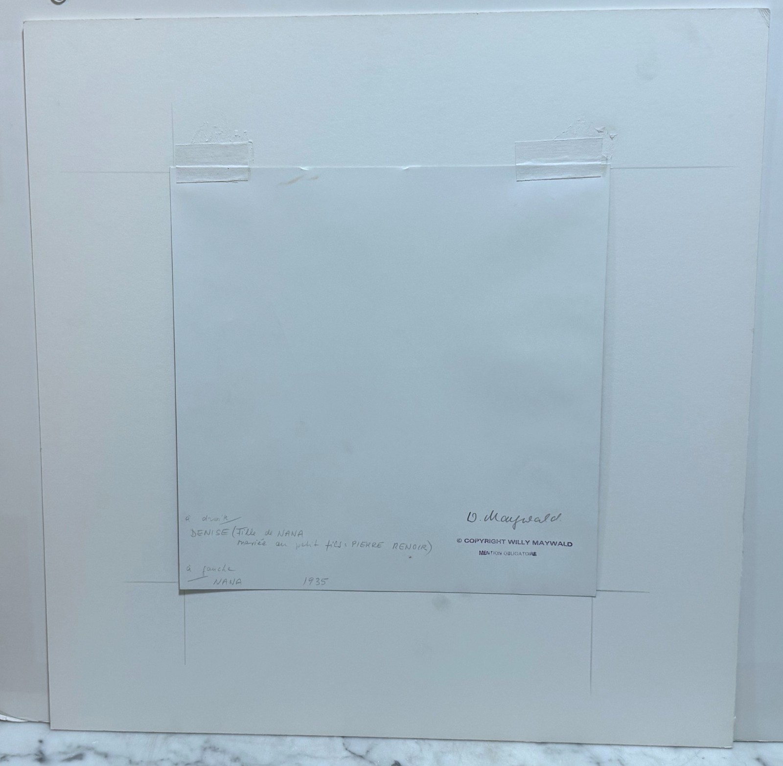 GERMAN PHOTOGRAPHER WILLY MAYWALD – SIGNED, TITLED & DATED GELATIN SILVER PRINT