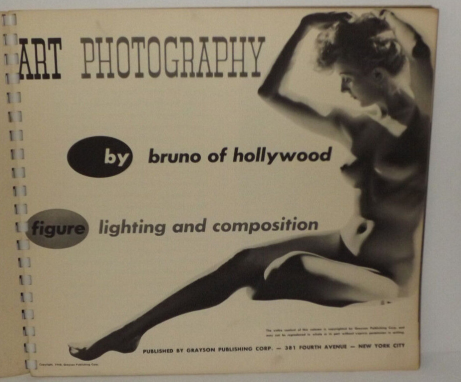 Vintage Art Photography Figure Lighting Composition By Bruno Of Hollywood