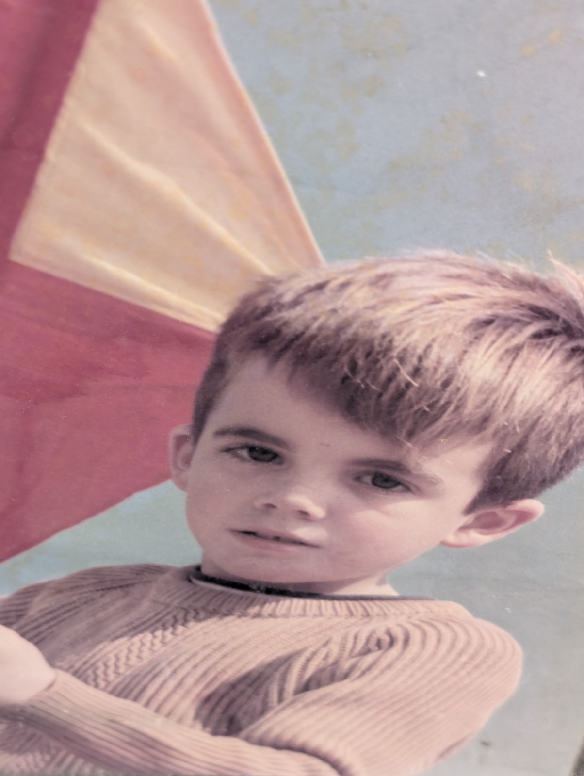 Peter Gales Original Color Print Eastman Kodak Boy Flying Kite Roger Gales 15×18