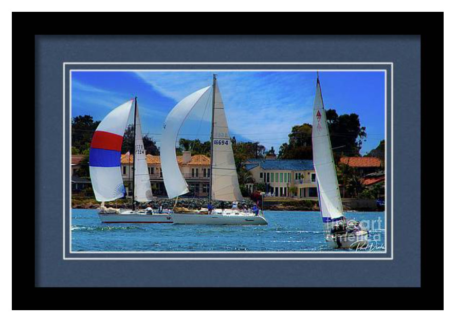 Photograph Taken Off San Diego Bay 2022, Framed Print 16″x13″, Signed One of One