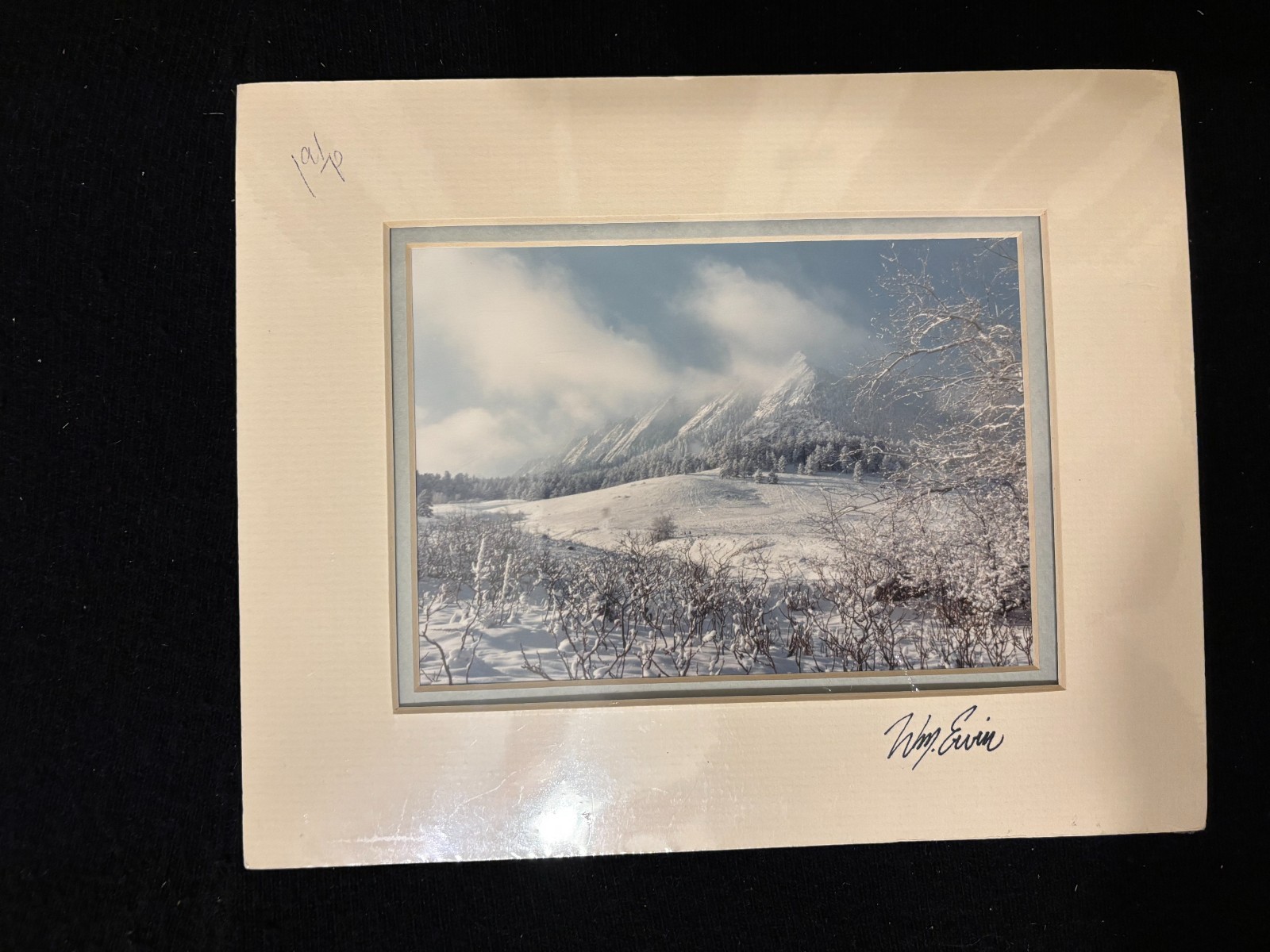 Vtg Natural Imagery “The Flatirons-Dance of Winter” Photo William Ervin Signed