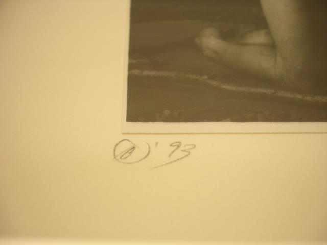 Original signed Photograph framed Paul Schroeder Denver Artist 1993 Male Nudes