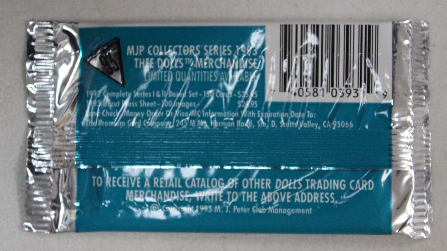Thee Dolls Collector’s Series 93 Adult Trading Card Pack Lot of 16 Sealed