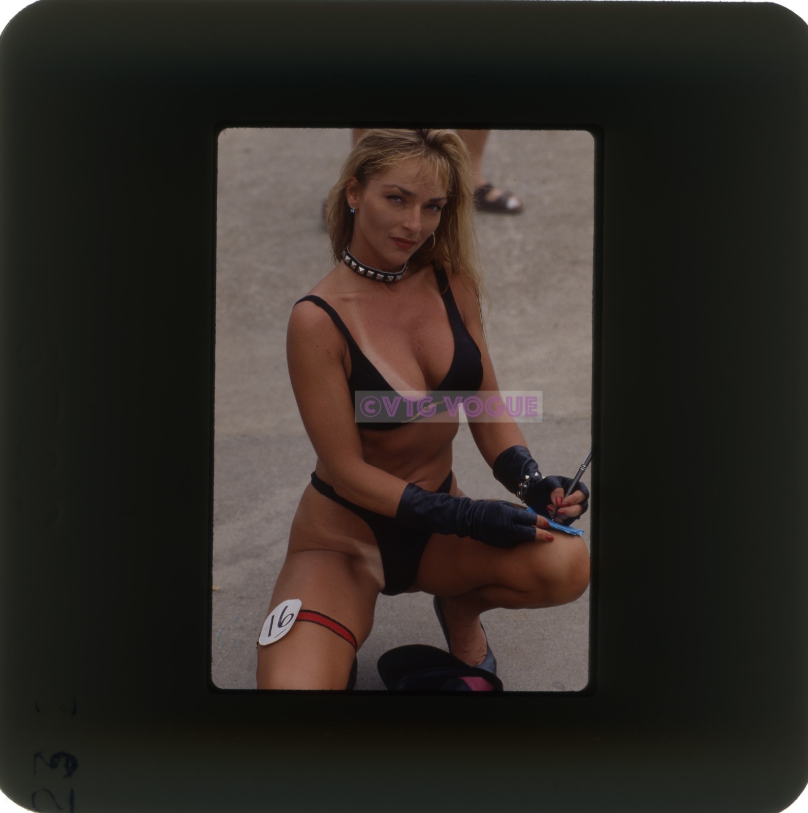 The 1994 Adult Actors Summer Fling Orig. Malinowski 35mm Slide Y5 Blonde & Busty