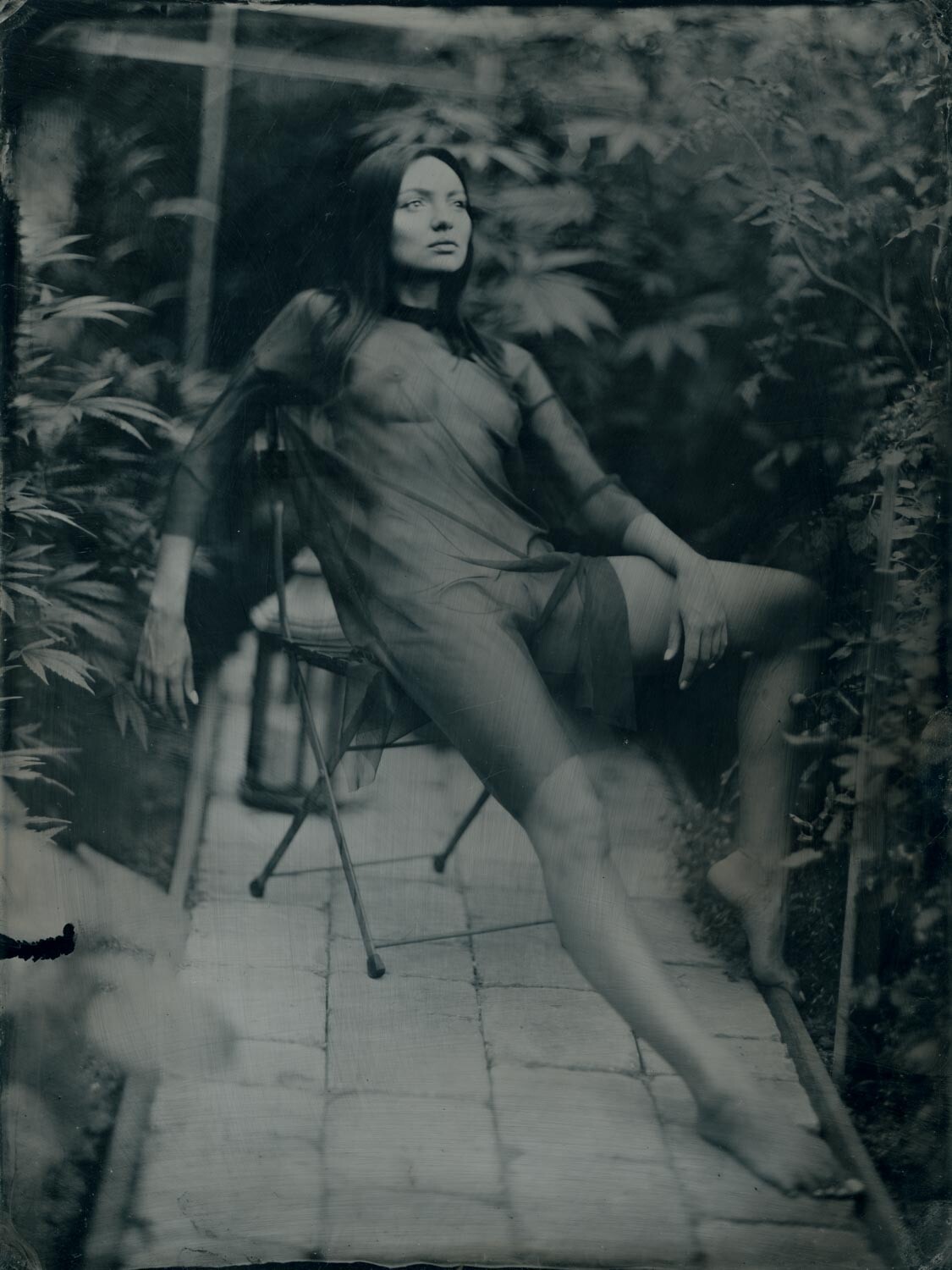 Original ART Nude COLLODION WETPLATE 18x24cm (8×10″) 018