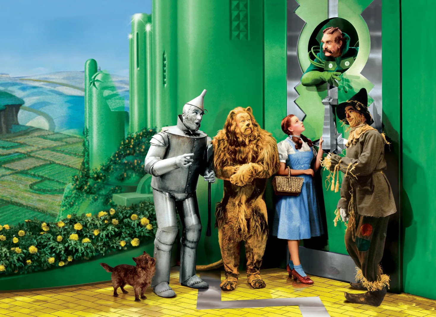 Wizard Of Oz Dorothy Scarecrow Tin Man Cowardly Lion Photo 8.5×11