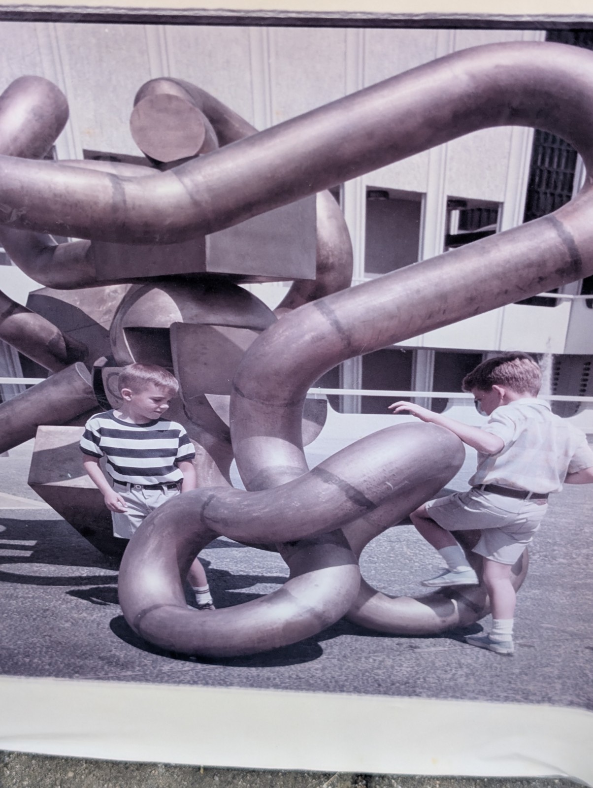 Peter Gales Photography Kids Playing In/On Sculpture #1 Photo Print 16×20…