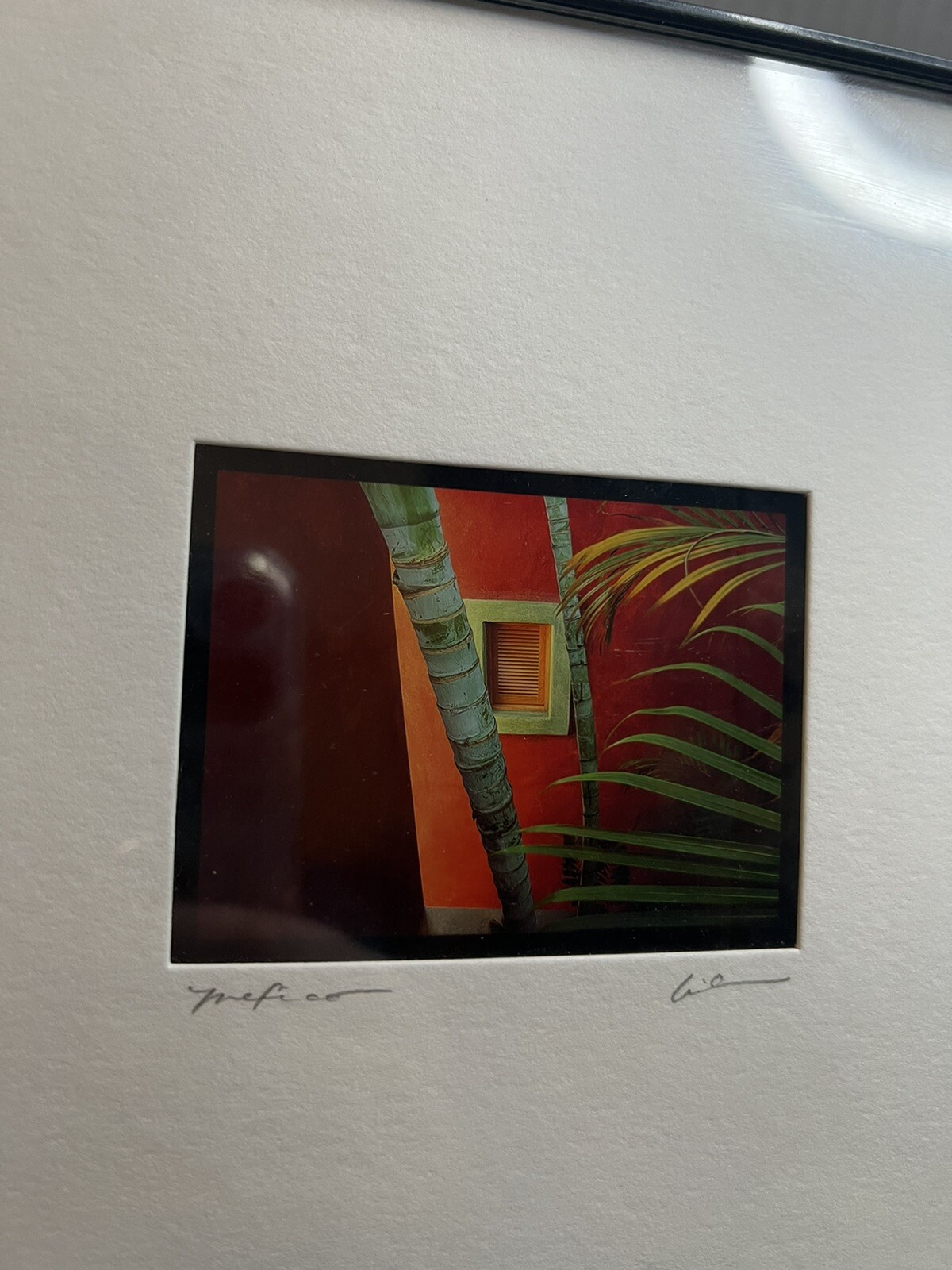 Photo Art Jim Nilsen Photography Framed Matted Mexico Signed Minimalist Colorful