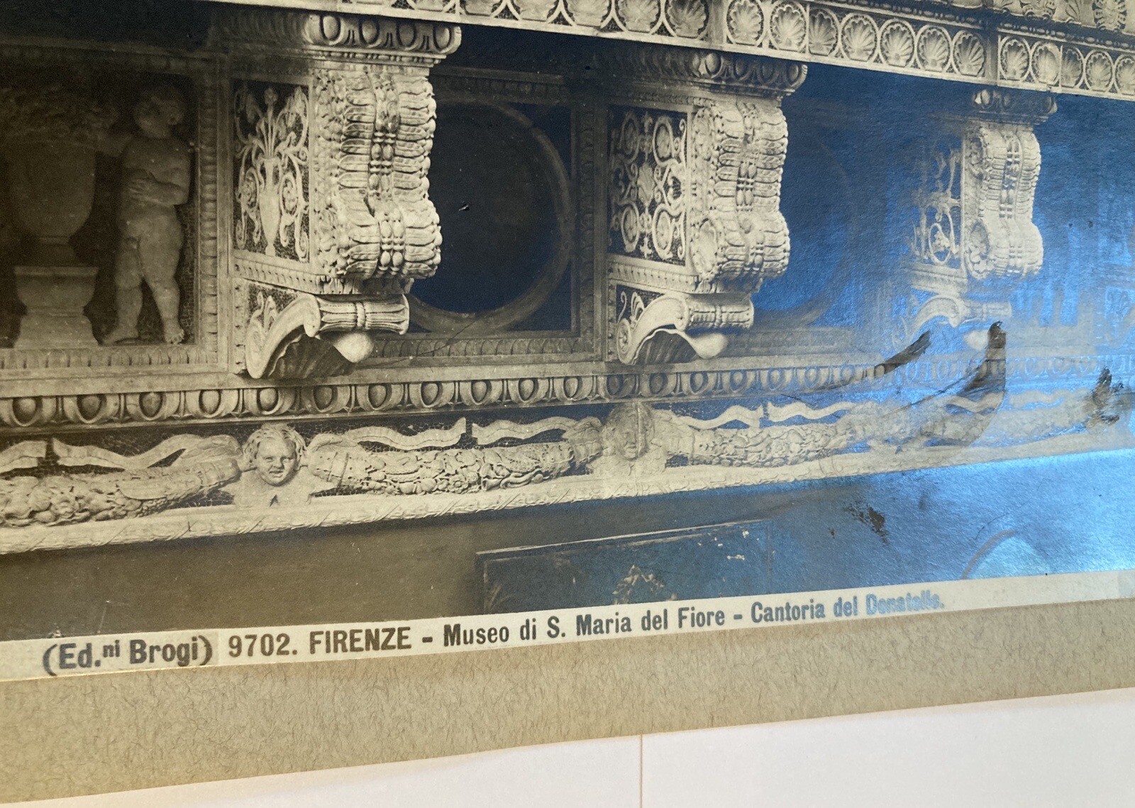 1800s Silver Photographs ITALY Cantoria del DONATELLO & DELLA ROBBIA Brogi Tilli