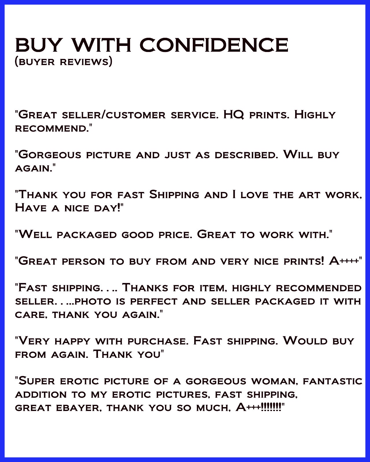 BOGO Collectable 8×10 photo art of a professional female model AAA 31