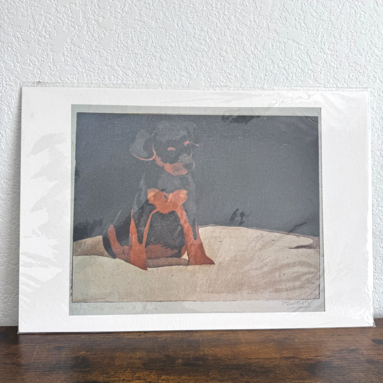 Rottweiler Puppy Dog Art Photo Poster Print Rottie Wall Art Home Decor 19×13″