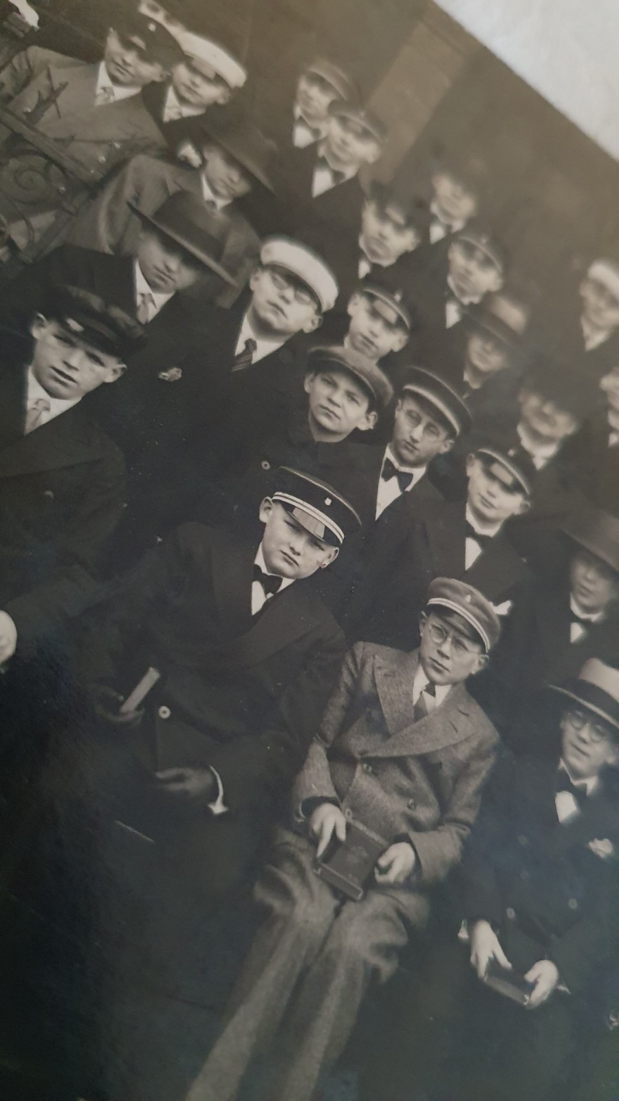Old photo with students, Hanover? circa 1925