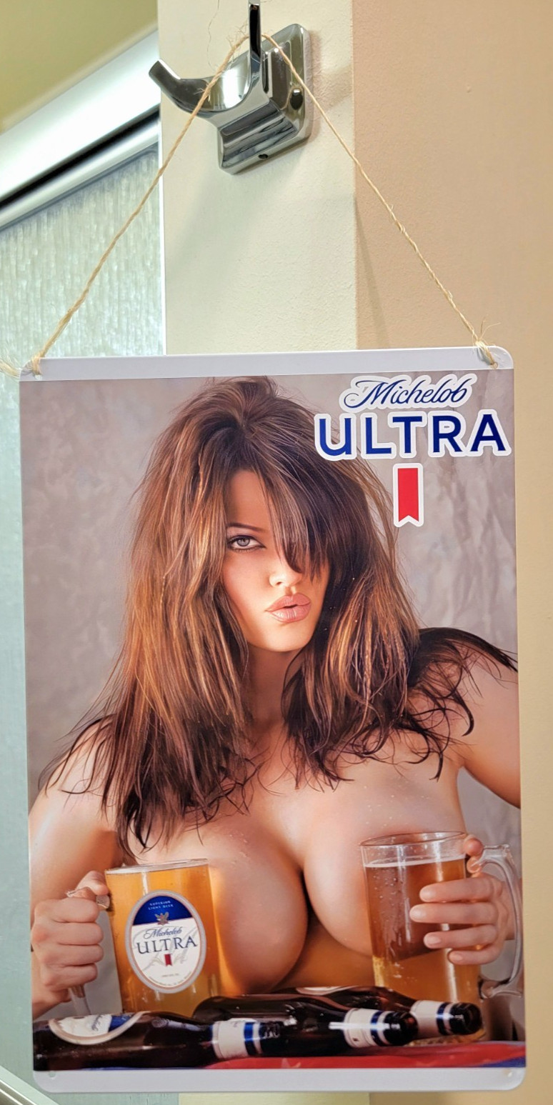 Yuengling Black Beer Metal Poster Sign Sexy Girl Wall Art Man Cave Decor Read De