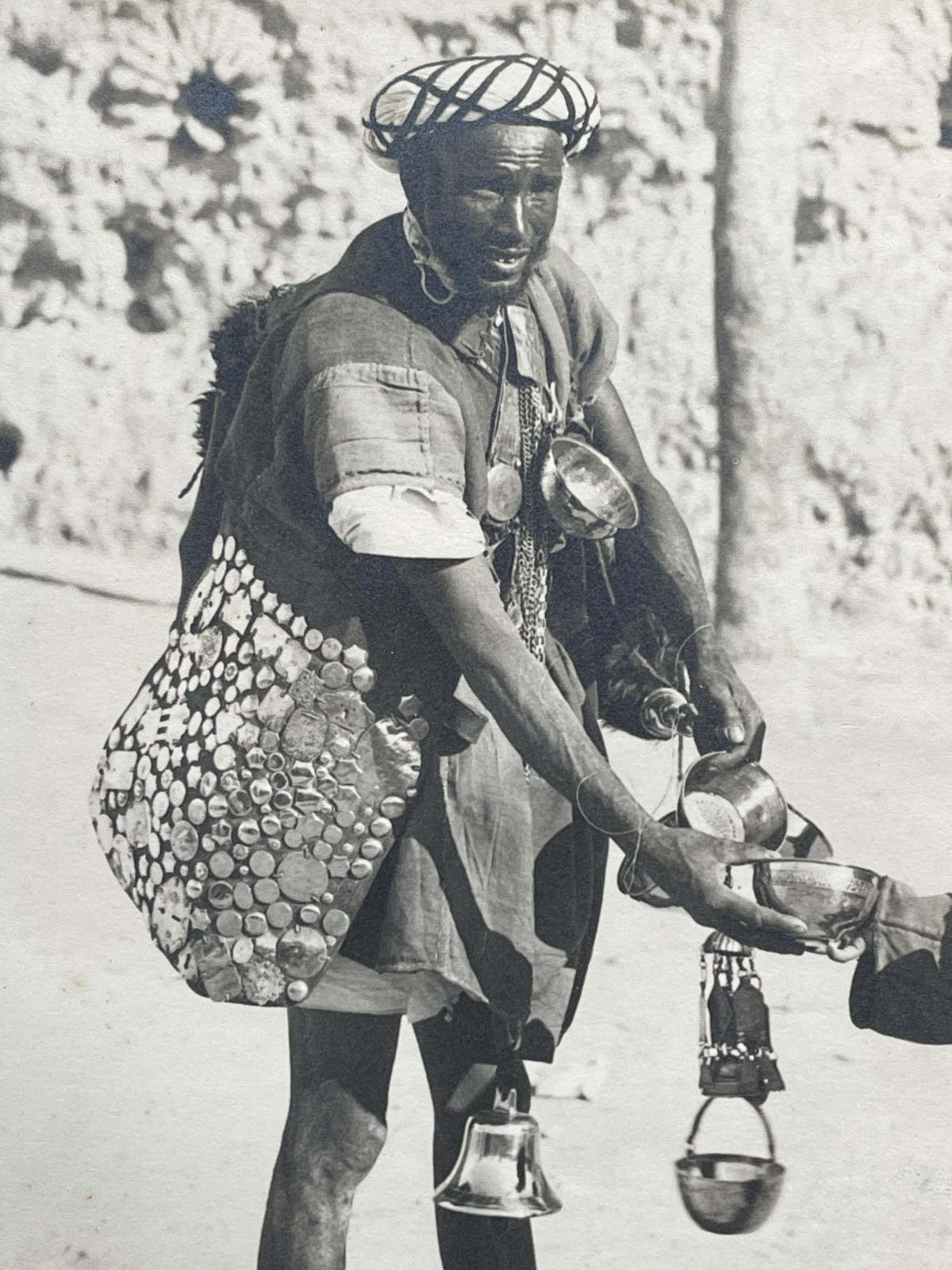 Large Original Photo Morocco Maghreb Guerrab Water Seller