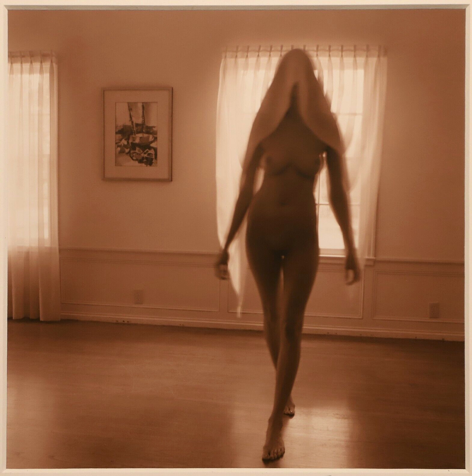 JACK WASSERBACH, Under the Curtain, Woman Original Signed Archival Pigment Photo