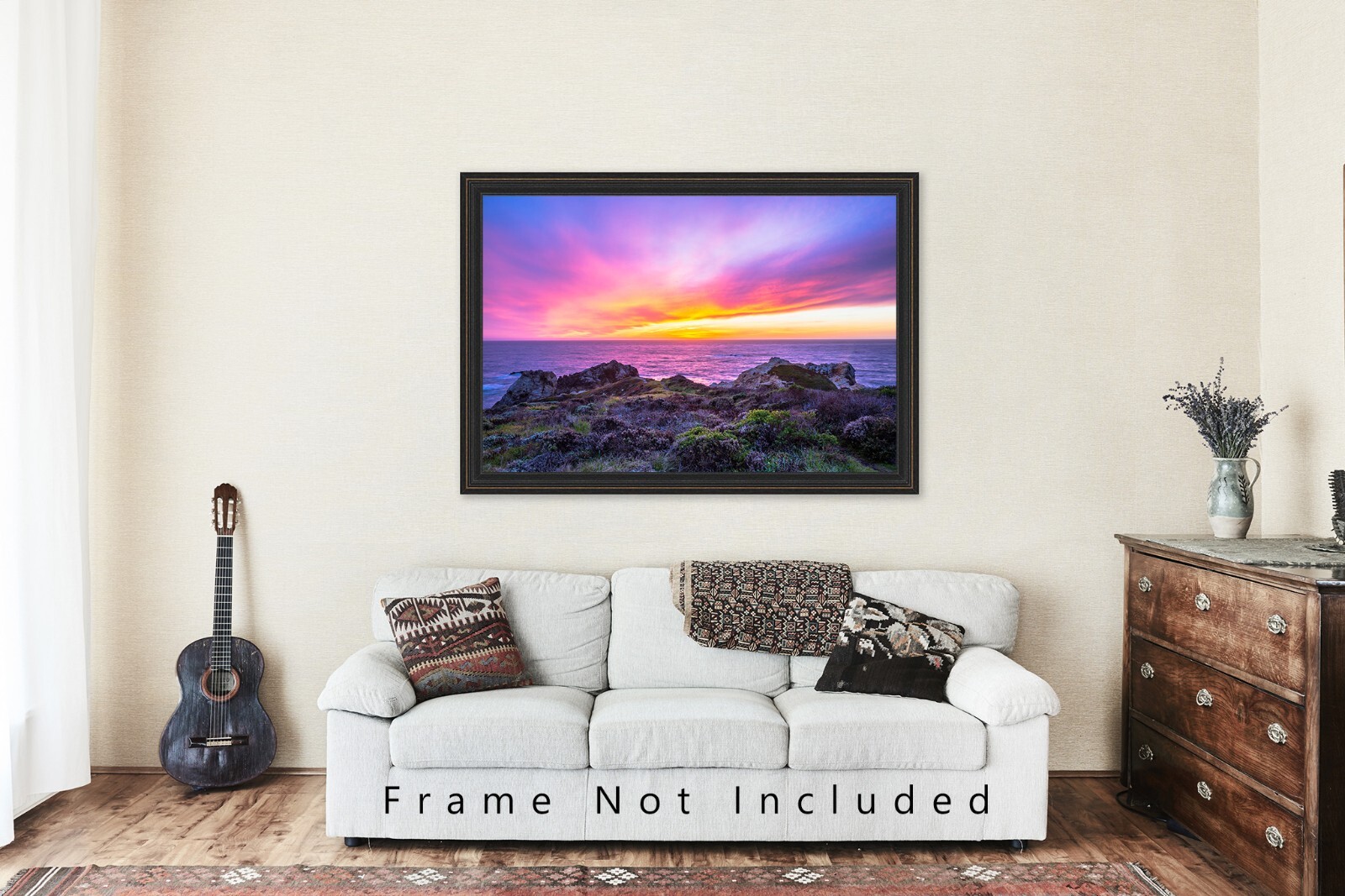 Coastal Photography Print – Picture of Scenic Sunset at Big Sur California