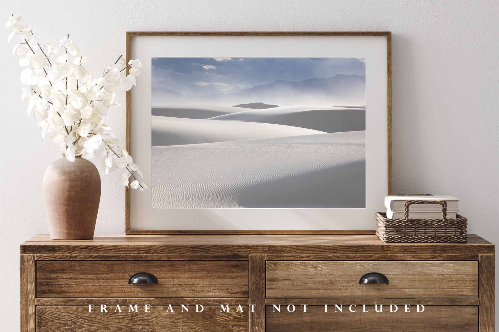 White Sands National Park Photography Print – Abstract Sand Dunes in New Mexico