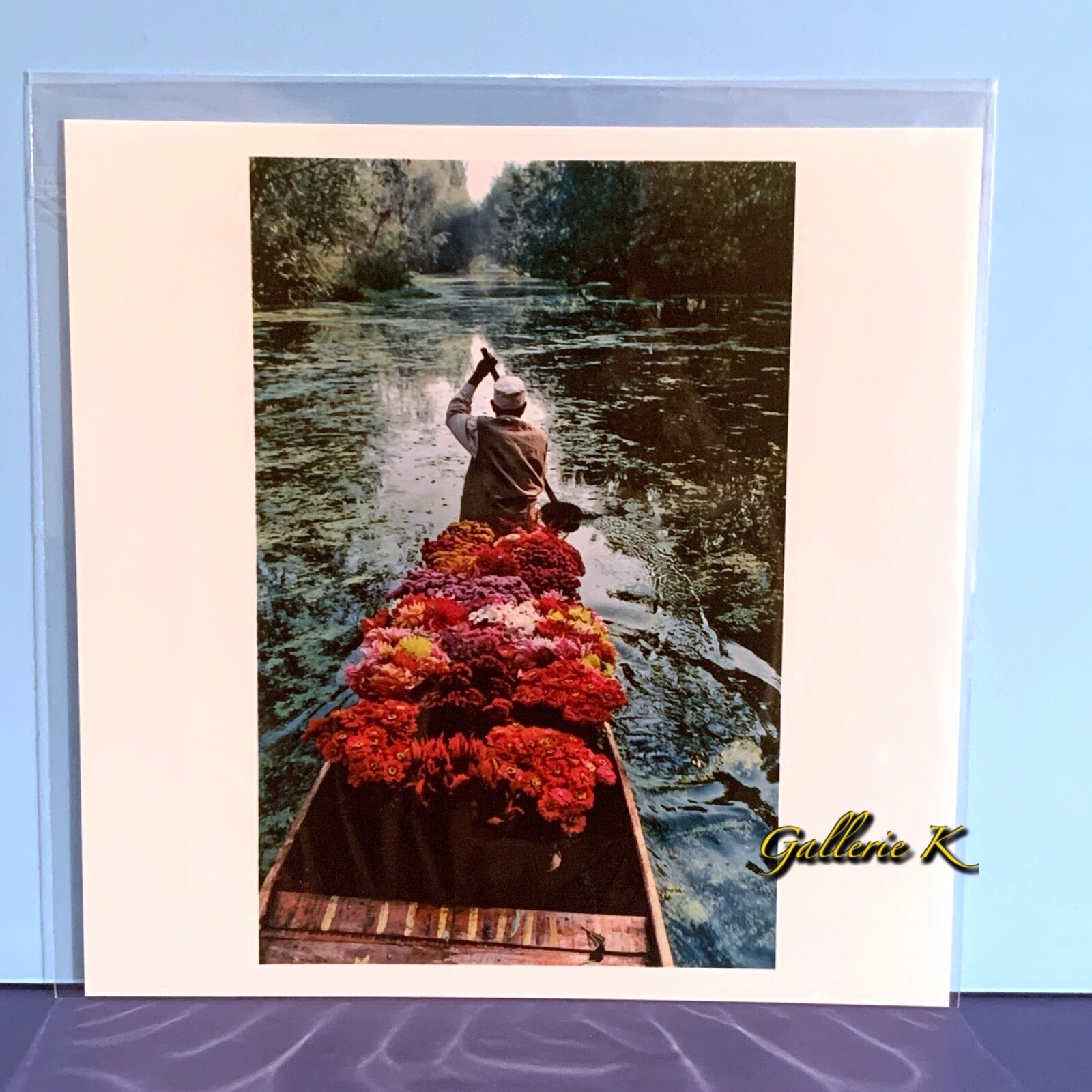 SIGNED STEVE McCURRY FLOWER SELLER KASHMIR 1996 MAGNUM 2021 LTD ED 6×6 PRINT NEW
