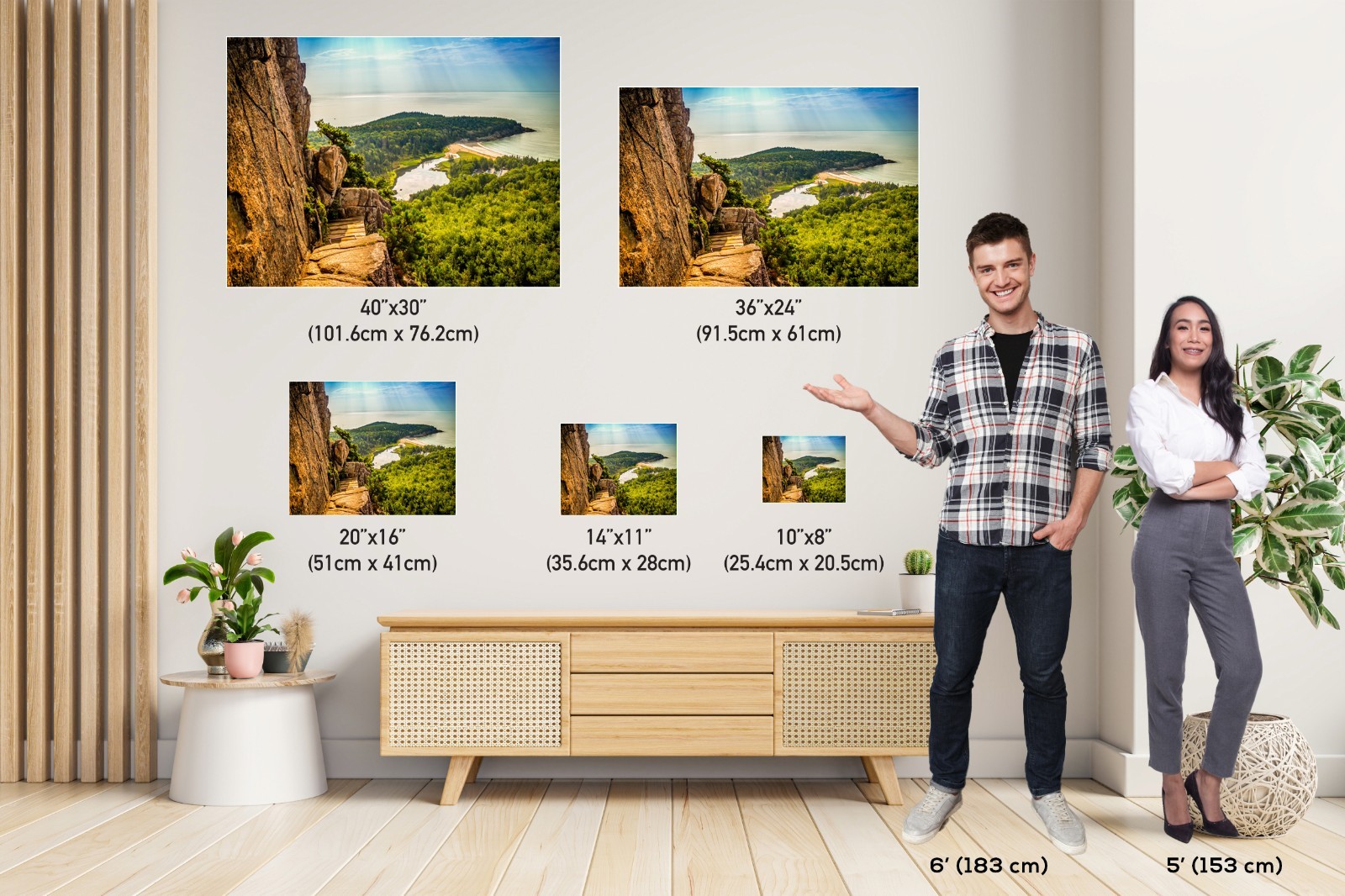 Trailblazing Adventure Beehive Trail Acadia National Park Photography Wall Art