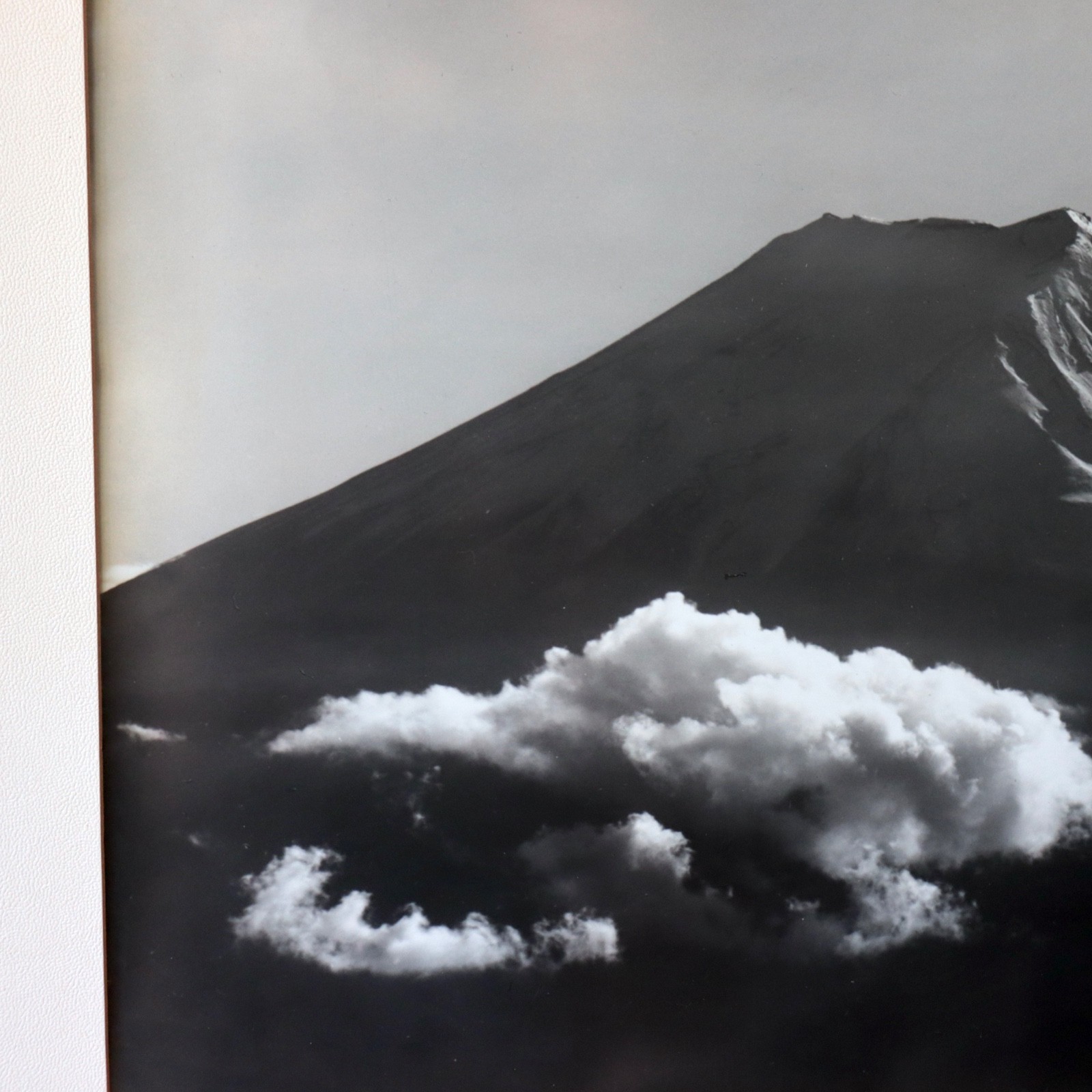 Large 1950s Photograph Mt Fuji Summer Koyo Okada Silver Gelatin Print Japan Vtg