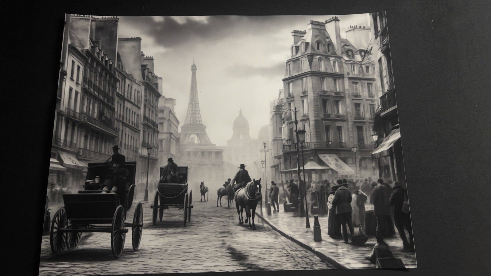 1800’s Cityscape Depiction 8.5×11” Matte Print, Wall Art