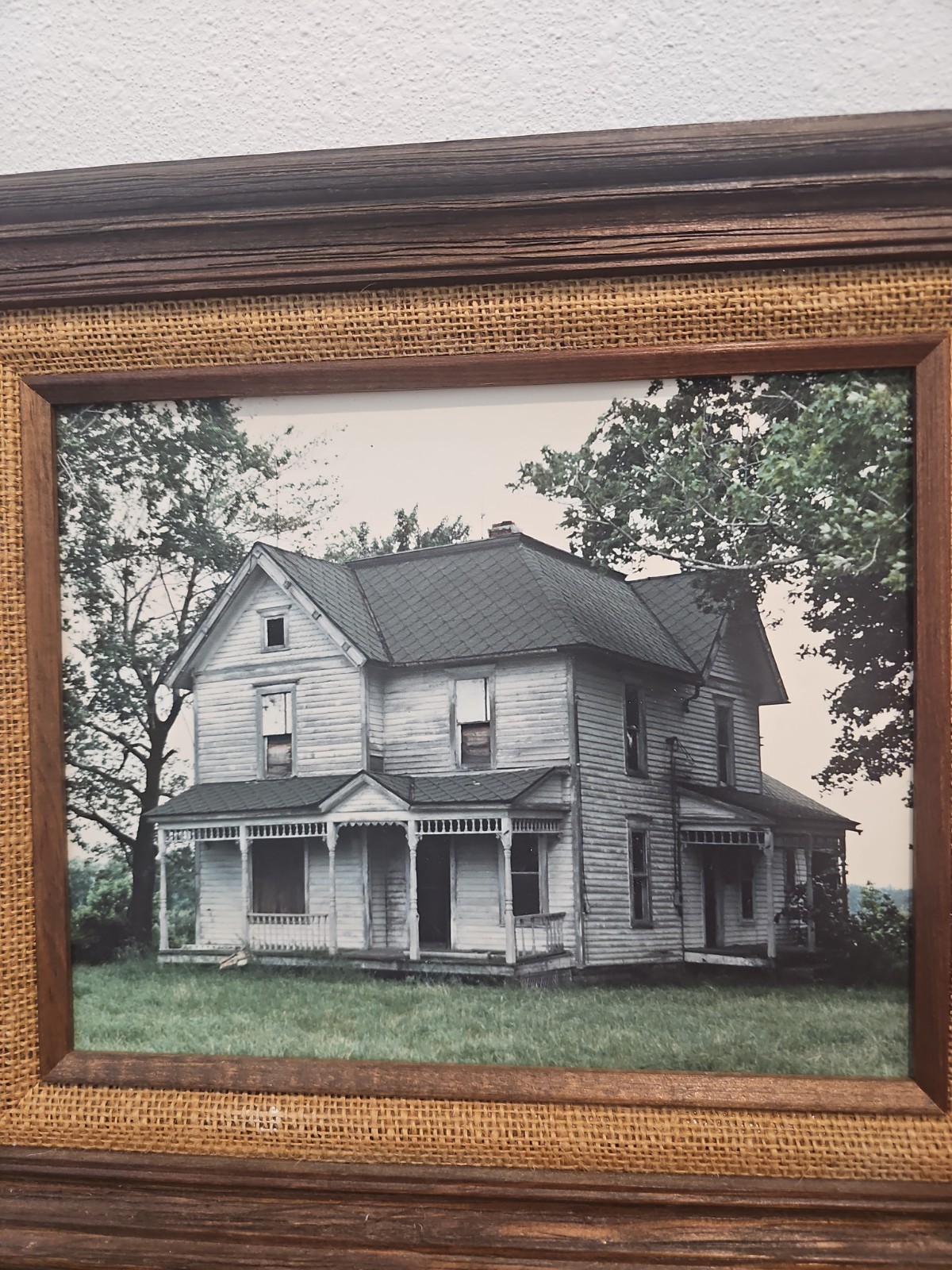 Richard Esterman Autographed Signed Vintage Farmhouse Sandusky Ohio Framed Art