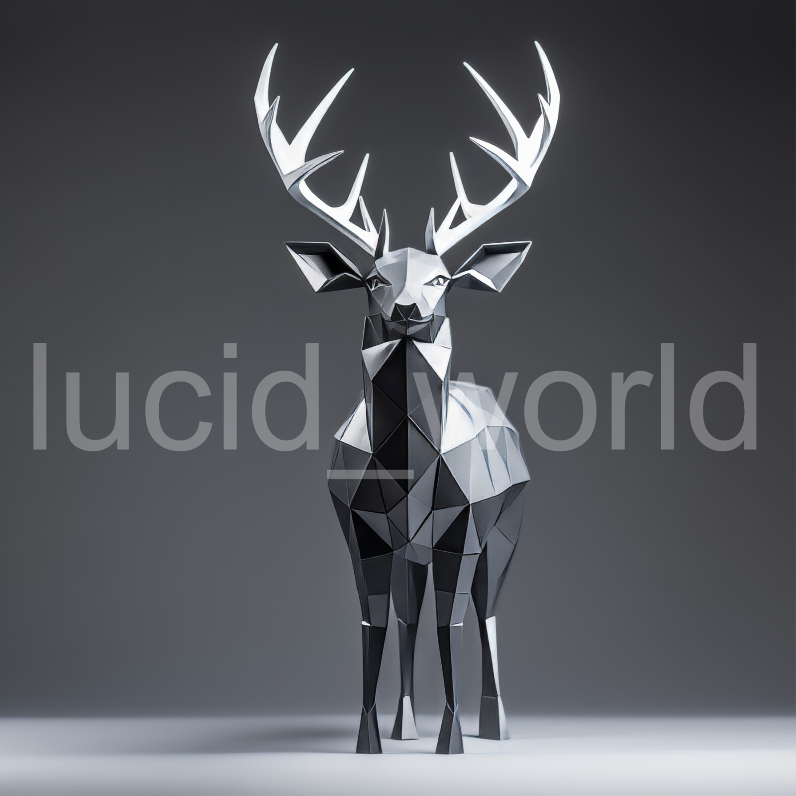 Origami Deer Art Print Digital Download Minimalist Abstract Wall Decor 4 PNG