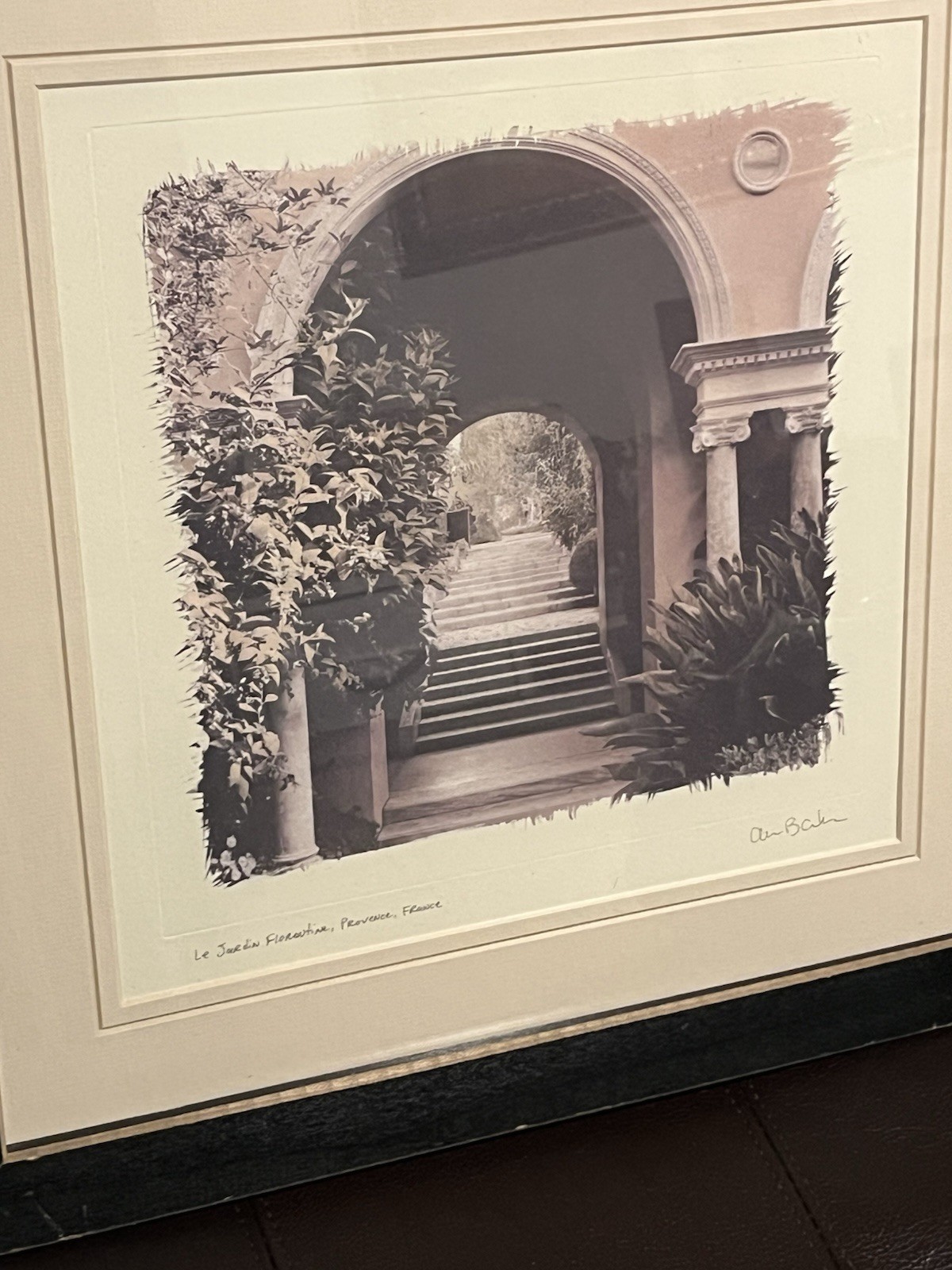 European Garden By Allan Blaustein Photography Framed With Glass 18 1/2 X 18 1/2