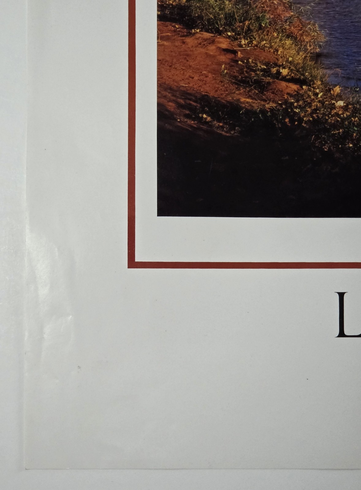 Cathedral Rock Sedona Arizona Lou DeSerio Signed Desert Art Photo Poster 1993