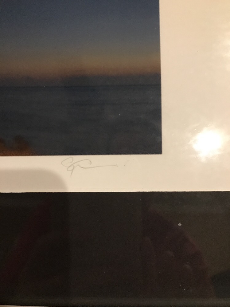 Chris Glennon Photography Cape Charles, VA Photo Signed Fireworks 22.5×18.5 (KZ)