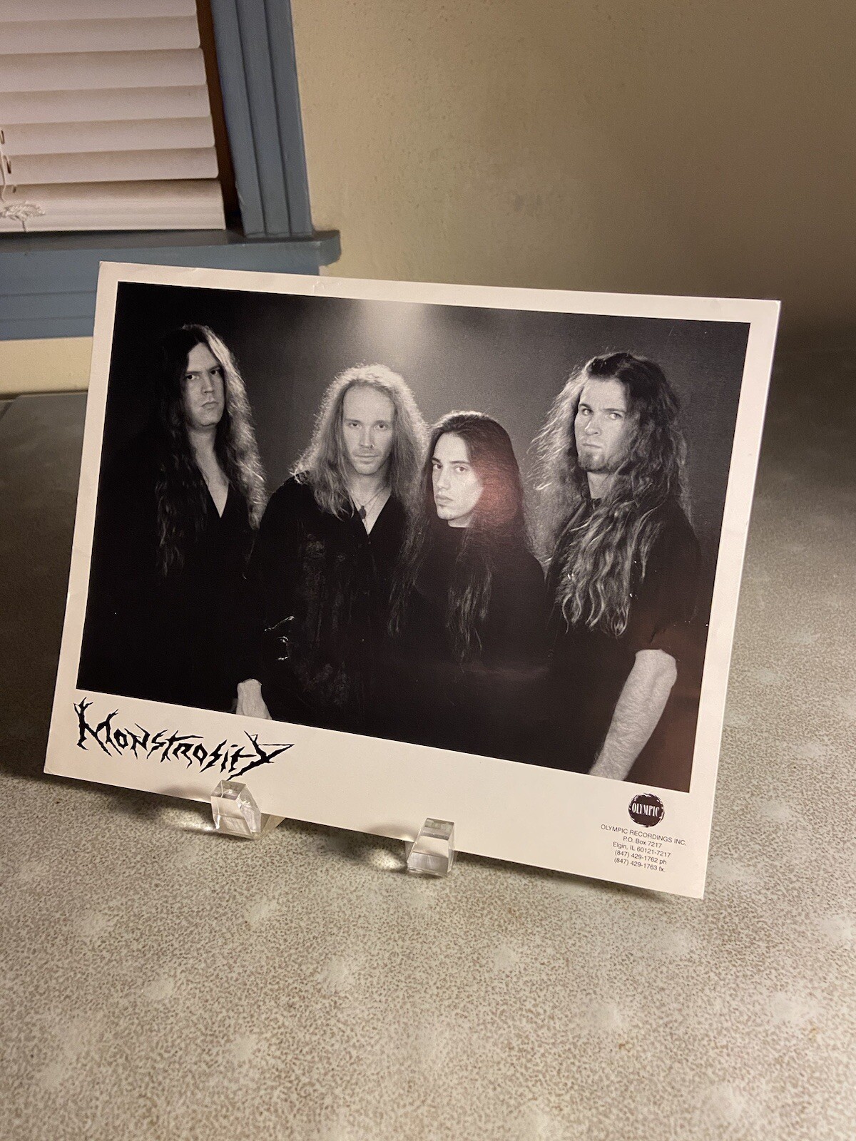 Monstrosity Original Vintage Press Kit 8×10 Promo Photo Insert Death Metal