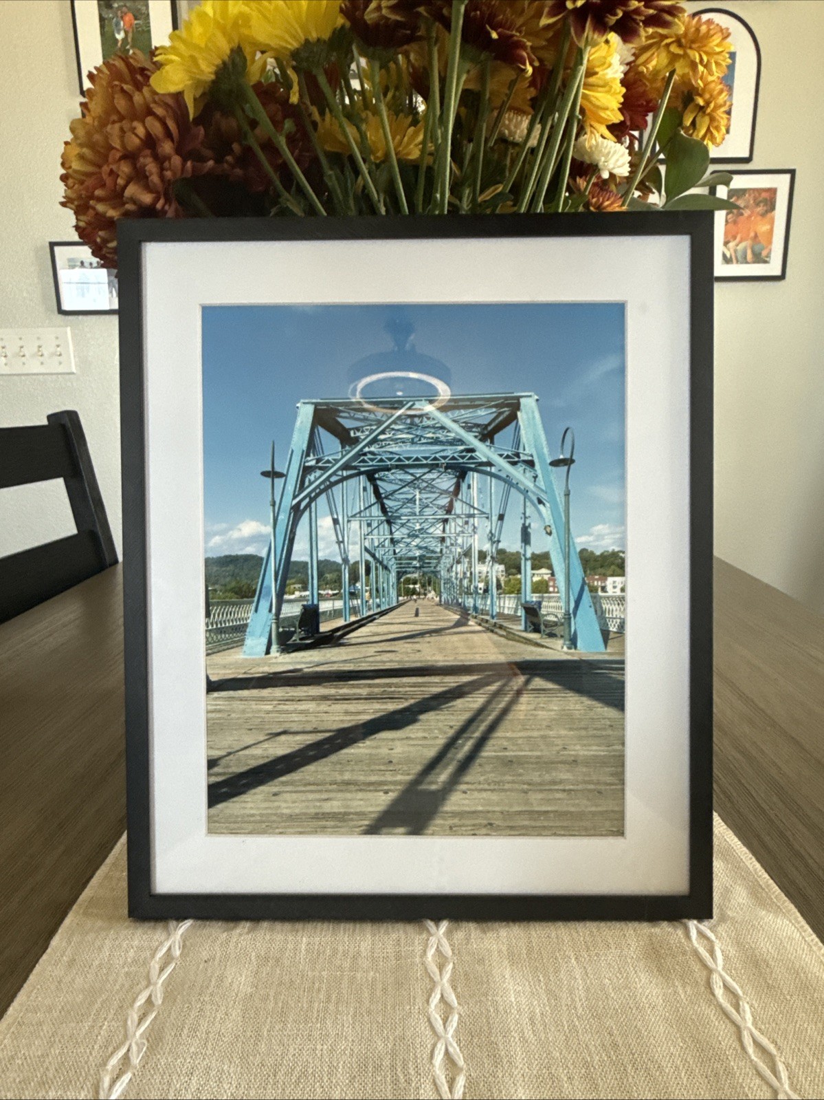 Photo Art Walnut Street Bridge Chattanooga Tennessee Framed
