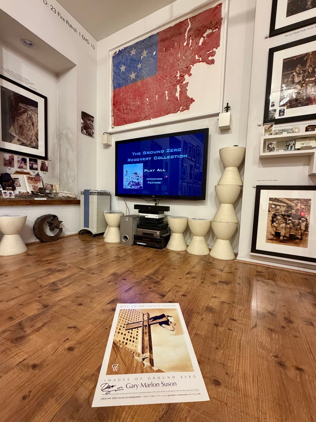 Ground Zero “WTC Cross” Poster Hand-Signed Gary Suson — 9/11 Museum Edition NYC