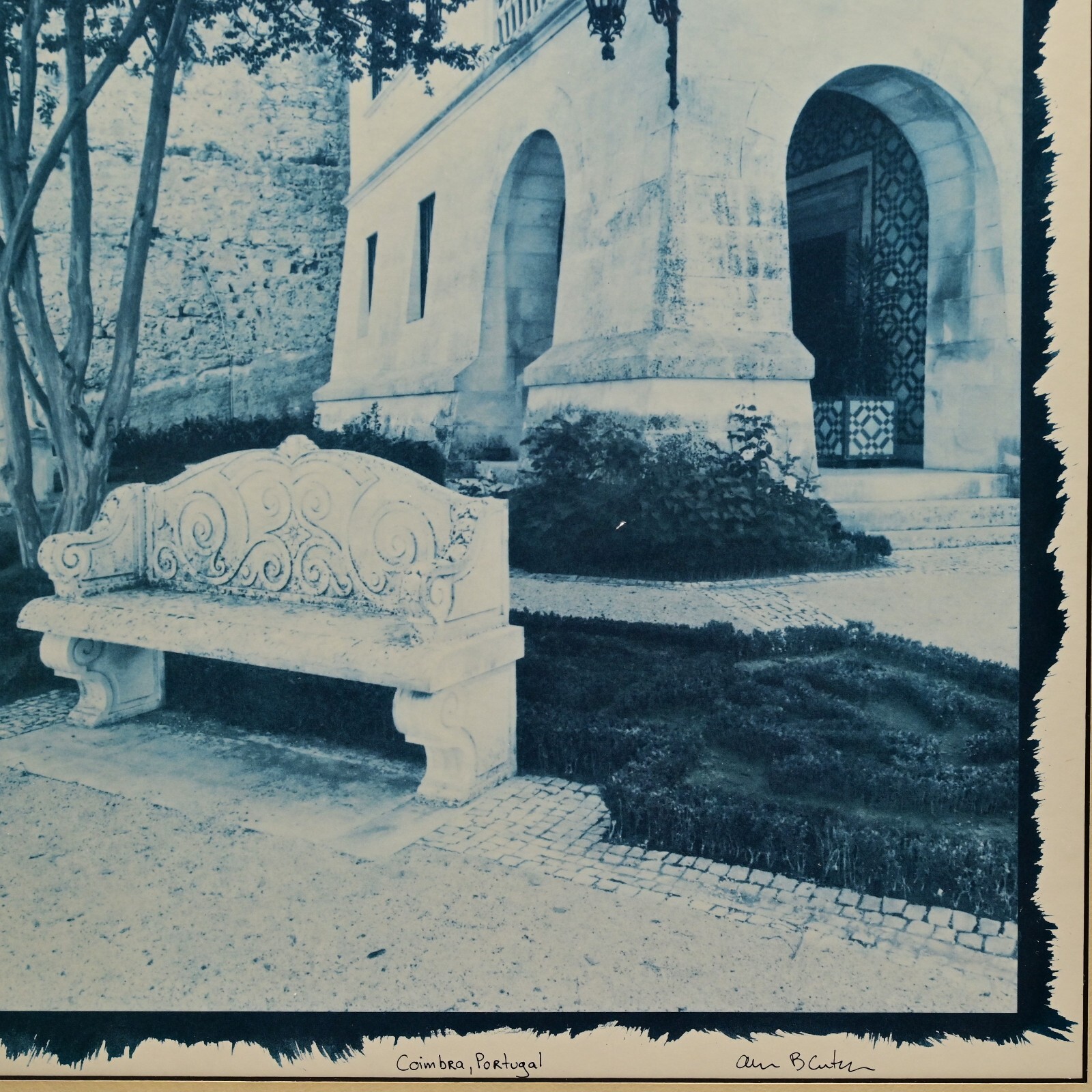 ALAN BLAUSTEIN Original Vintage Signed Coimbra Europe Landscape Photograph Print