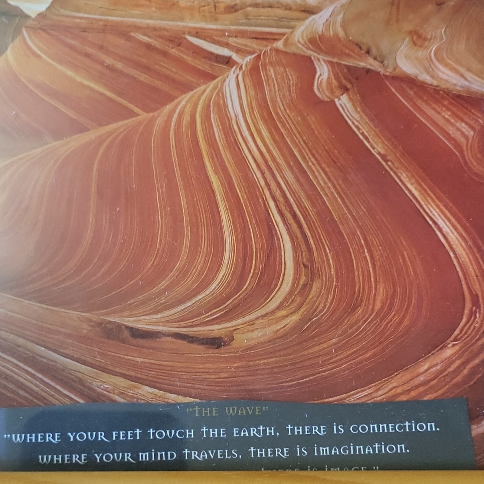 Fatali Framed Cibachrome Photograph ‘The Wave’ Landscape Nature Desert Art