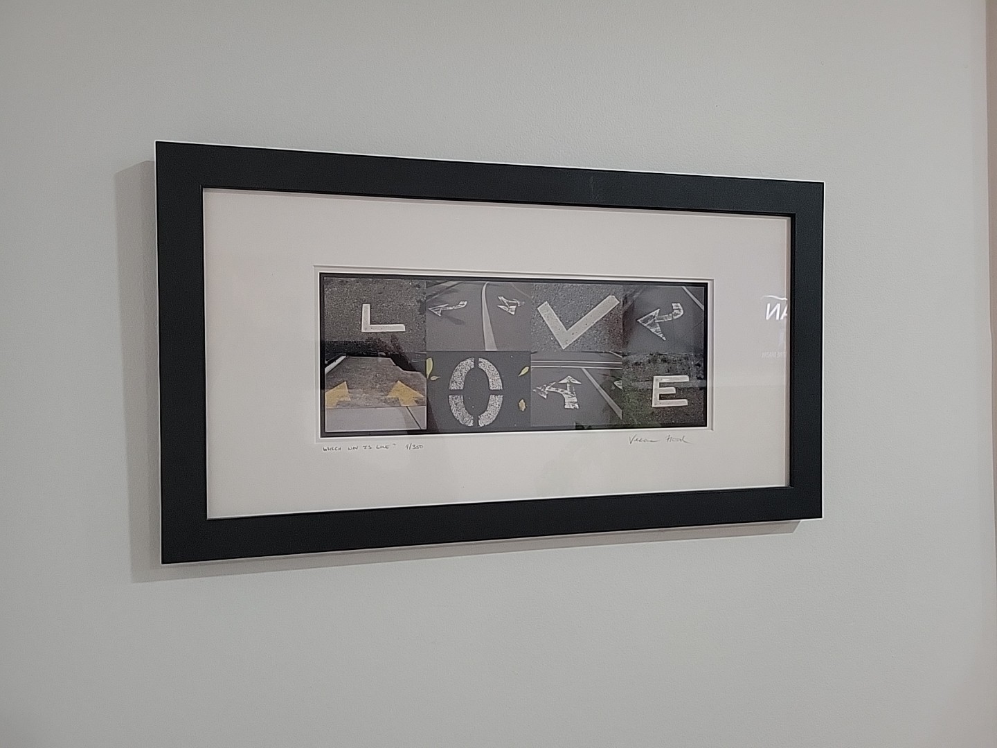 Framed Abstract Photograph 6-Panel Collage “Which Way is Love?” Numbered 9/350