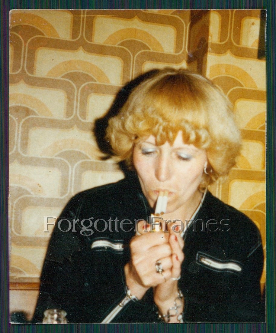 PRETTY GIRL SMOKING Double CIGARETTE ABSTRACT Photo Woman Smoking Cigarette Photo