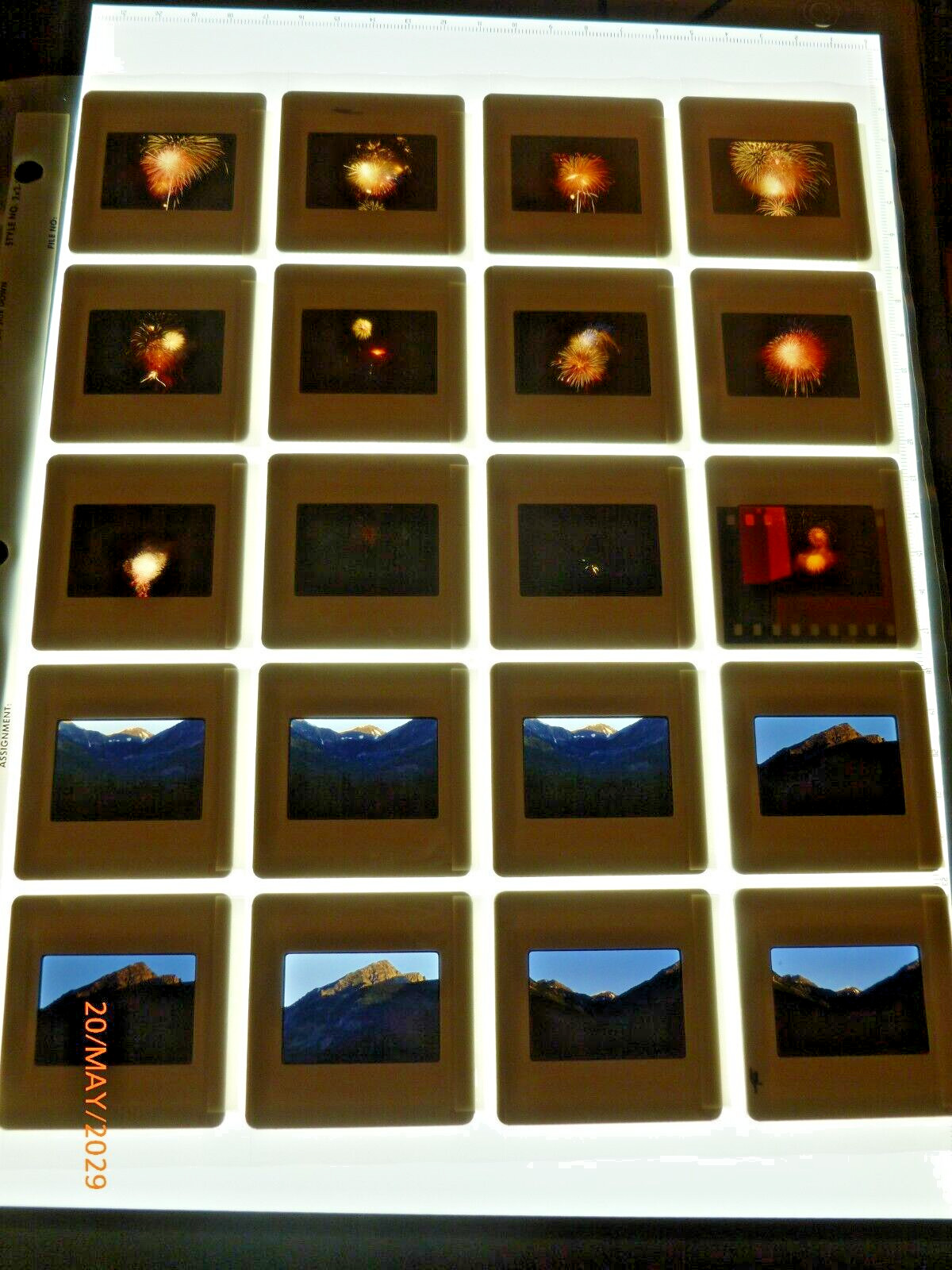200pc Family & Professional 1990s Photo Slides Mountains Colorado Fireworks