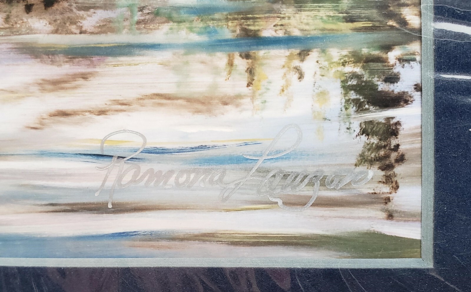 Ramona Kmetz Lauzon Signed Fine Art Matted Print Landscape Mountains