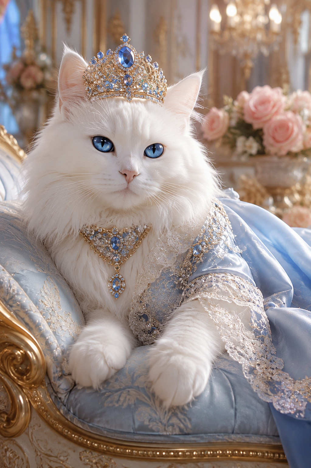 Digital Image Picture Photo Pic Wallpaper Background Royal Cat Princess 777